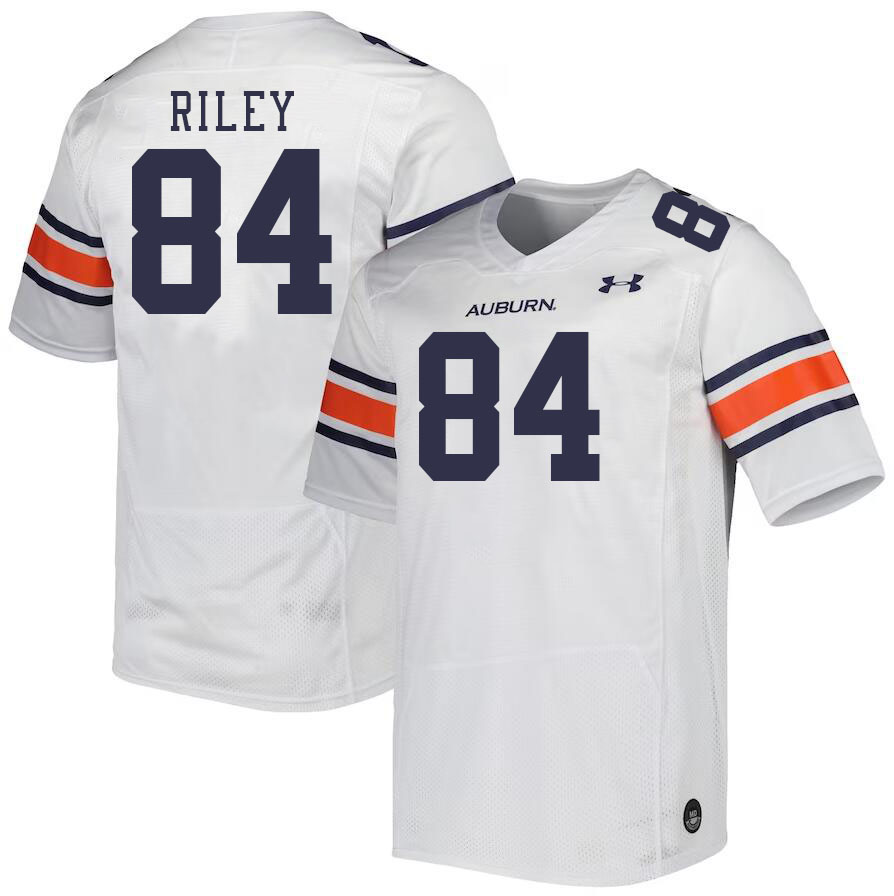 Men #84 Micah Riley Auburn Tigers College Football Jerseys Stitched-White